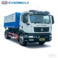 Camion benne à bras de levage abordable de 18 tonnes avec conteneur amovible de 16 m³ pour le transport de déchets de démolition