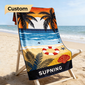 Toalla <span class=keywords><strong>de</strong></span> Playa <span class=keywords><strong>de</strong></span> Microfibra <span class=keywords><strong>de</strong></span> Lujo, Diseño Personalizado, Ecológica, <span class=keywords><strong>de</strong></span> Secado Rápido, Antiarena, Impresa, Tamaño Grande, para Uso en Piscina y Playa, para Todas las Temporadas - Product Image 1