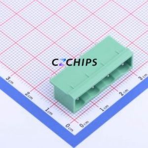 KF2EDGVC-7.5-4P Plug-in Terminal Block Through hole,P=7.5mm Connector Board-to-Board / Socket - Closed 1x4P 7.5mm Green - Product Image 1