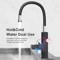 Robinet électrique Briwellna 220V 3200W en acier inoxydable 304, eau chaude instantanée, étanche IPx4, support allemand pour la maison et le garage