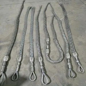 Empuñaduras de tracción Empuñaduras de cuerda de alambre Malla de cable Juntas de calcetín