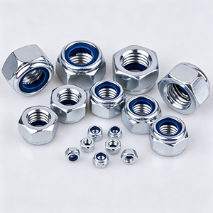 Tuerca de seguridad de acero inoxidable con inserto de nailon DIN 985‑87, tuerca hexagonal métrica - Product Image 2