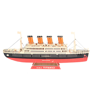 Modèle <span class=keywords><strong>de</strong></span> <span class=keywords><strong>bateau</strong></span> Titanic en bois à assembler soi-même, jouet artisanal pour garçon, best-seller, puzzle 3D, assemblage stimulant, objet <span class=keywords><strong>de</strong></span> décoration - Product Image 4