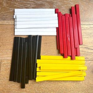 Crayon de charpentier de 12 pouces avec corps carré en bois, mine plate, crayons standard - Product Image 1
