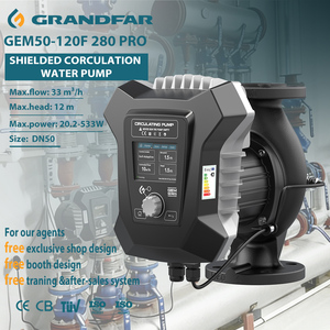ปั๊มน้ำร้อนอุตสาหกรรม GRANDFAR 550 ลิตร/นาที ปั๊มแม่เหล็กปรับความถี่ได้ ประหยัดพลังงาน ปั๊มแบบมีฉนวนป้องกัน - Product Image 1