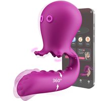 App-gesteuerter Sex-Swing mit Rotation, Finger-Vibrator, Luftimpuls-Stimulator, Klitoris-Stimulator, Tentakel-Oktopus-Dildo-Vibrator für Frauen