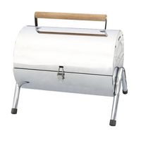Barbecue sans fumée en acier inoxydable avec logo personnalisé, barbecue au charbon de bois pour patio extérieur camping pique-nique