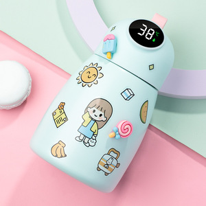 2025 nuevo 304 termo inteligente de acero inoxidable para niños dibujos animados lindas tazas de agua creativas botellas de vacío de doble pared para regalo de niños - Product Image 5