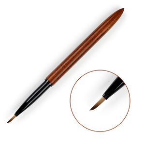 BQAN Private Label Custom Logo Nail Art pennelli manico in legno Nail Liner pennelli Nail Painting Aquarell Gel Brush - Product Image 2