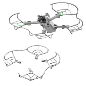 Kandang pelindung baling-baling untuk DJI Mini 3 Pro, aksesori pelindung Drone cincin perisai pelindung baling-baling terintegrasi Gear pendaratan terintegrasi