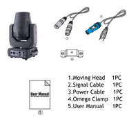 Luz de lavado de punto de haz de cabeza móvil 3 en 1 350W 7R DJ fiesta etapa profesional 14 colores + luz vacía DMX512Sharpy Luz