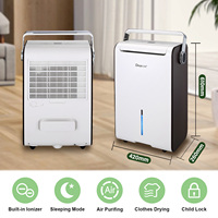DYD-M28A 28L Deshumidificador Doméstico Portátil Inteligente con Control Wifi para Secar el Aire en el Hogar, para Sala de Estar