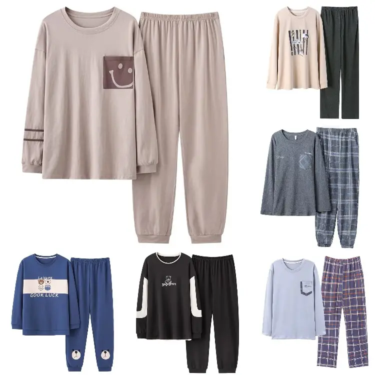 Wholesale Summer Men Silk Satin Polyester Short Sleeve Woven Plain Pajamas Set Men's Sleepwear