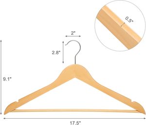Perchas de <span class=keywords><strong>Madera</strong></span> Personalizadas al por Mayor para Uso en Armarios Domésticos, Perchas para Ropa OEM/ODM, Perchas de <span class=keywords><strong>Madera</strong></span> para Trajes y Abrigos - Product Image 4