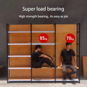 Chất lượng cao Heavy-Duty Gondola kệ cho cửa hàng bán lẻ duy nhất hai mặt siêu thị giá thép cán nguội kim loại - Product Image 4