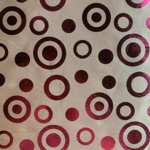 ホットホワイトミンキーゴールドホログラフィックスパークルブロンズメタリックフォイルサテン生地 - Product Image 3