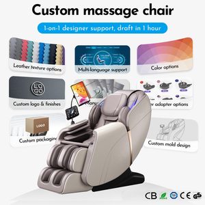 Silla de Masaje Eléctrica Shiatsu 4D de Lujo Moderna, Gravedad Cero, Cuerpo Completo, Cuero, Manipulato - Product Image 5