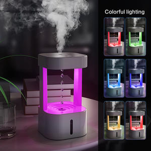 Purificateur d'air 580ml avec veilleuse Portable Goutte <span class=keywords><strong>de</strong></span> <span class=keywords><strong>Pluie</strong></span> Ultrasonique Diffuse <span class=keywords><strong>Anti</strong></span> Gravité Goutte d'<span class=keywords><strong>Eau</strong></span> Humidificateur en Plastique ABS - Product Image 5