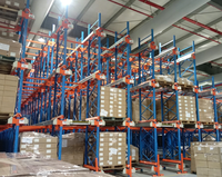 Système de rayonnage à navette radio, rayonnage de stockage robuste pour entrepôt frigorifique