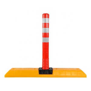 แผ่นกั้นจราจรแบบยืดหยุ่น PU สำหรับแยกเลนจราจร - Product Image 1