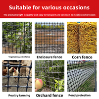 Clôture en filet plastique pour l'agriculture, anneau de protection pour bassin à poissons, filet de barrière pour maïs et poulets, clôture d'isolation domestique, jardin potager