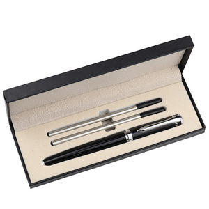 Caja de Regalo Ejecutiva para Oficina, Juego de Bolígrafos de Metal de Lujo con Acabado en Laca Roja y Negra para Hombres y Mujeres - Product Image 1