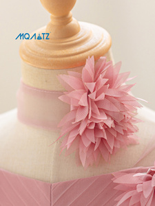 MQATZ elegante neonato bambino bambino principessa ragazze <span class=keywords><strong>abiti</strong></span> Puffy fiore ragazza Costume da sposa per le ragazze di un anno L512XZ