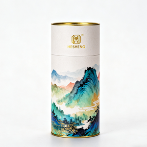 Tubo <span class=keywords><strong>de</strong></span> Papel <span class=keywords><strong>de</strong></span> Lujo Personalizable <span class=keywords><strong>de</strong></span> Tres Piezas para Te Cajas Redondas con Logotipo en Hot Stamping y Tamano Personalizado - Product Image 2