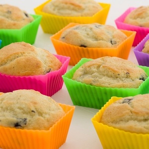 Moule à cupcakes en silicone personnalisé avec logo, durable, pour la cuisson - Product Image 2