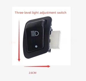 Pièces modifiées pour vélo, interrupteur de moto, interrupteur de phare à trois positions, interrupteur de phare longue/courte portée, interrupteur d'alimentation S110 - Product Image 2