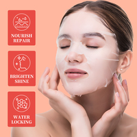 Nouvelle Arrivée | Hydratant Visage à la Vitamine C et aux Peptides Infusés d'Acide Hyaluronique, Masque Facial aux Fruits pour une Peau Hydratée, Lisse et Éclatante