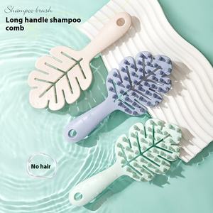 Outil de shampooing ionique à dents de conception originale avec peigne à poils en matière plastique artefact durable et écologique à long manche - Product Image 1