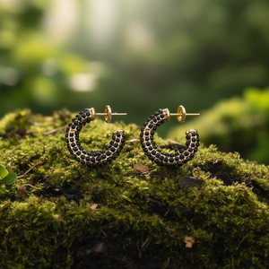 Pendientes de Moda, Acero Inoxidable 316L, Baño de Oro PVD, Joyería Sostenible y Resistente - Product Image 3