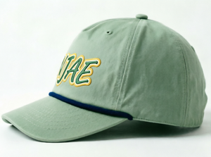 Casquette de baseball vert clair personnalisée brodée en coton réglable avec cordon bleu, style décontracté, profil bas, unisexe - Product Image 2