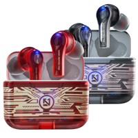 Écouteurs intra-auriculaires Bluetooth transparents TS200 pour le gaming, couleur personnalisable, réduction du bruit, micro pour appels, son stéréo HIFI, sans fil