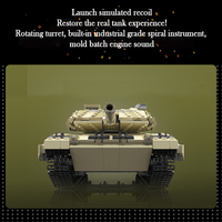 Mould King 20020 Leopard 2 Muharebe Tankı Modeli Küçük Parçalı Eğitici Yetişkin Yapım Seti Tank Oyuncak Askeri Yapım Blokları
