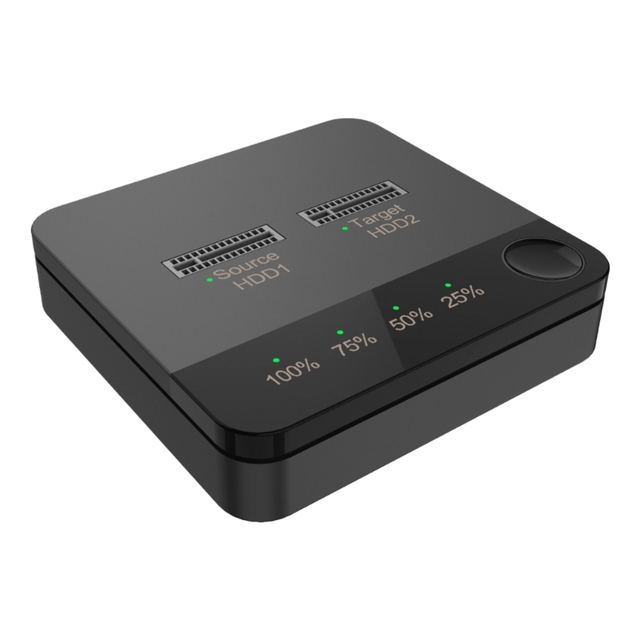Dual-Bay .2 Sata- HDD Offline Clone Duplicator for .2 B-Key/M&B-Key SSD Hard Drive Reader Offline Copier