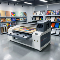 Imprimante à plat UV à jet d'encre haute vitesse et haute qualité, automatique, avec trois têtes XP600 I1600 I3200 pour cartes