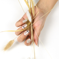 Bandes de gel 2D de haute qualité pour ongles avec lampe UV, autocollants de gel semi-durcis pour ongles