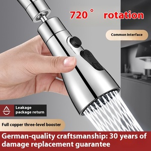 <span class=keywords><strong>Robinet</strong></span> de cuisine thermostatique monocommande moderne en laiton brossé, installation sur plan, design anti-éclaboussures, <span class=keywords><strong>d</strong></span>ébit de 6000 GPD - Product Image 3