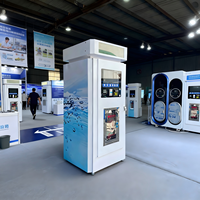 Máquina Expendedora de Agua Automática que Funciona con Monedas con Software SKD, Dispensador de Agua Inteligente de Alta Capacidad para Exteriores con Purificación