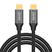 XPB Tressé Nylon USB C 3.2 Gen 2 Câble 4K 60Hz Sortie 20GBPS Fonction de Données 100W PD Faisceau de Câbles de Charge