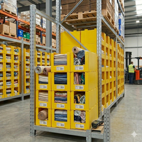 Boîte de tri pliable et empilable en plastique PP durable pour entrepôt, stockage de vêtements, conteneur ondulé réutilisable pour tri et recyclage