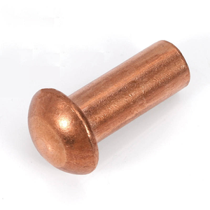 Rivets en cuivre, rivets à tête ronde pleine M1.5 M2 M2.5 M3 M4 M5 M6 M8, goujons en cuivre à tête semi-ronde, fixations industrielles - Product Image 1