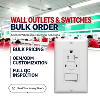 후안케 20A/125V GFCI 콤비네이션 스위치가 있는 콘센트, 변조 방지 자가 테스트 기능이 있는 단극 스위치 ETL 인증 콘센트