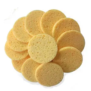 Bán Sỉ Miếng Bọt Biển Rửa Mặt Tẩy Tế Bào Chết Bằng <span class=keywords><strong>Cellulose</strong></span> Tự Nhiên Nén Tái Sử Dụng Hình Trái Tim Màu Trắng Và Hồng - Product Image 1