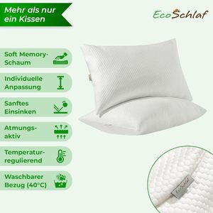 <span class=keywords><strong>Almohada</strong></span> Ortopédica EcoSchlaf Airflow para Dormir de Lado, Alivio del Dolor de Cuello, Espuma Viscoelástica, Soporte Ergonómico para el Cuello, Diseño de Panal - Product Image 4