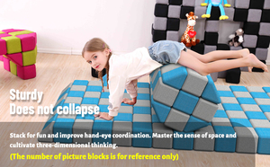 Ropecube vải từ mềm khối xây dựng cho trẻ em, từ lớn đa cảnh khối, đồ chơi giáo dục, 1200 miếng - Product Image 2