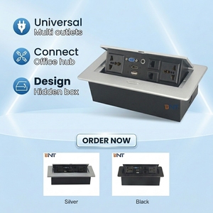 Enchufe de Escritorio Retráctil/Caja de Enchufes Eléctricos Oculta para Muebles/Caja de Enchufes para Mesa de Oficina - Product Image 1