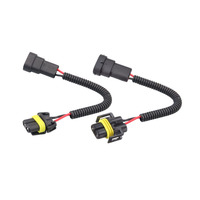 Adaptateur de prise pour phare antibrouillard automobile H11 9005, connecteur de douille pour ampoule de phare de voiture, rallonge, contact en cuivre 10A, nylon mâle/femelle